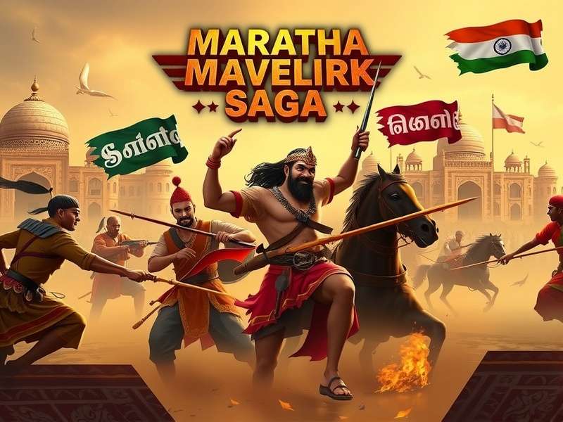 Maratha Maverick Saga Battle Scene - Maratha Warriors Fighting Mughal Soldiers